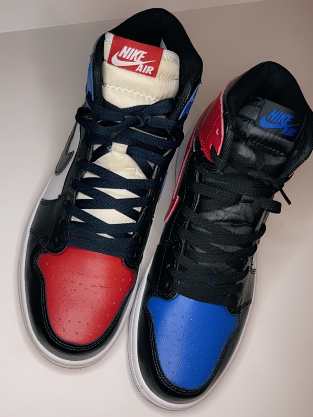 Air Jordan 1 Mid “Top 3” Red Blue Black Men’s Size 9.5